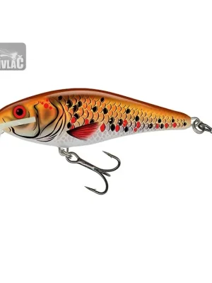 Značkový Wobler Salmo Executor Shallow Runner 9cm Holographic Golden Back