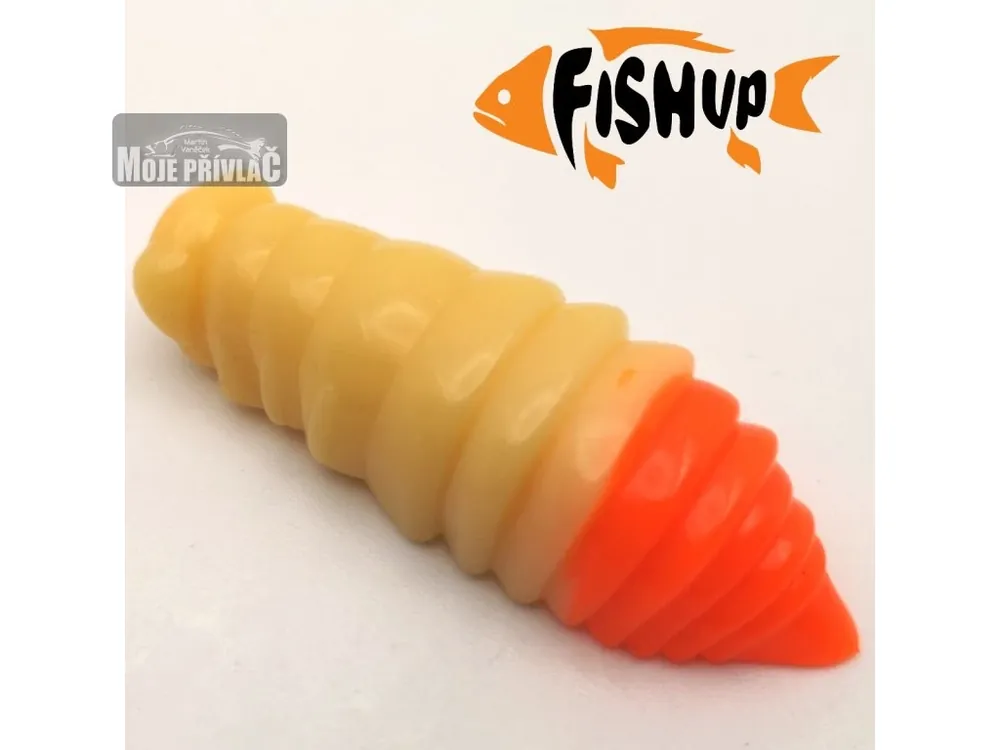 Cenová Bomba Gumová nástraha FishUp Maya 1,8" 4,6cm Cheese/Hot Orange SÝR (6ks)
