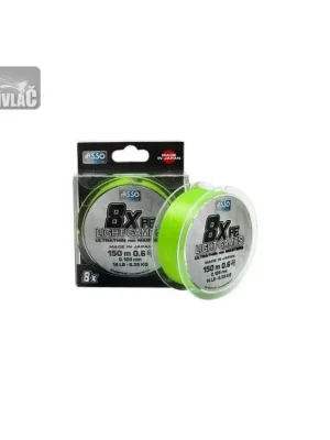 Autentický ASSO PE 8X LIGHT GAMES 150m 0,8PE 16lb 7,26kg