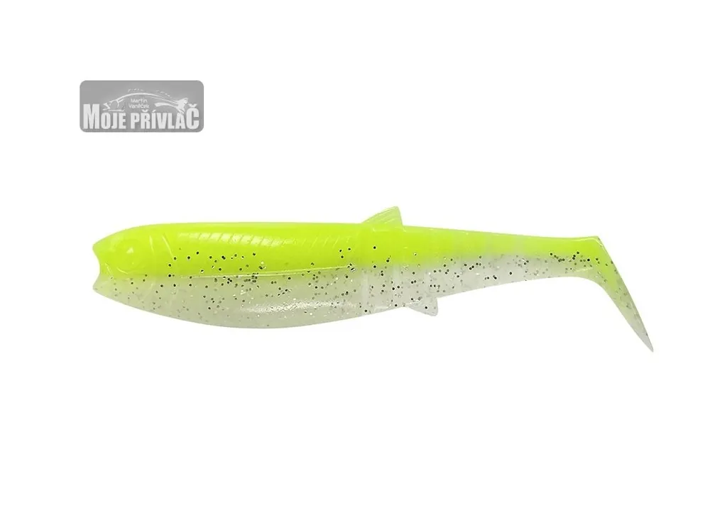 Aktuální Gumová nástraha Savage Gear Cannibal Shad 8cm Flou Yellow Glow (1ks)