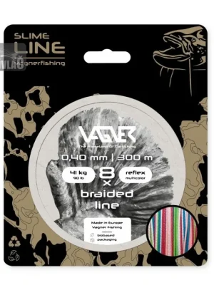 Výprodej Pletená šňůra Vagner Fishing Braided Line Reflex 0,40mm, 41kg 300m Multicolor