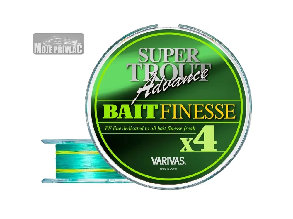 Pletená šňůra Super Trout Advance Bait Finesse X4 PE 0,5 0,121mm 4,08kg 100m Must-Have