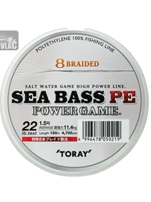 Časově Omezené Šnůra Seabass PE Power Game PE 0.8 150 m 7,1 kg