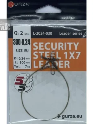 Poslední Šance SECURITY STEEL 1x7 LEADER 300мм/0,54Ø (Test 36kg) 2ks