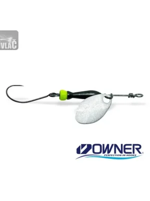 Cenová Bomba Rotační třpytka Jigovky.cz Classic Barbless 1 - SILVER (black/chartreuse body)