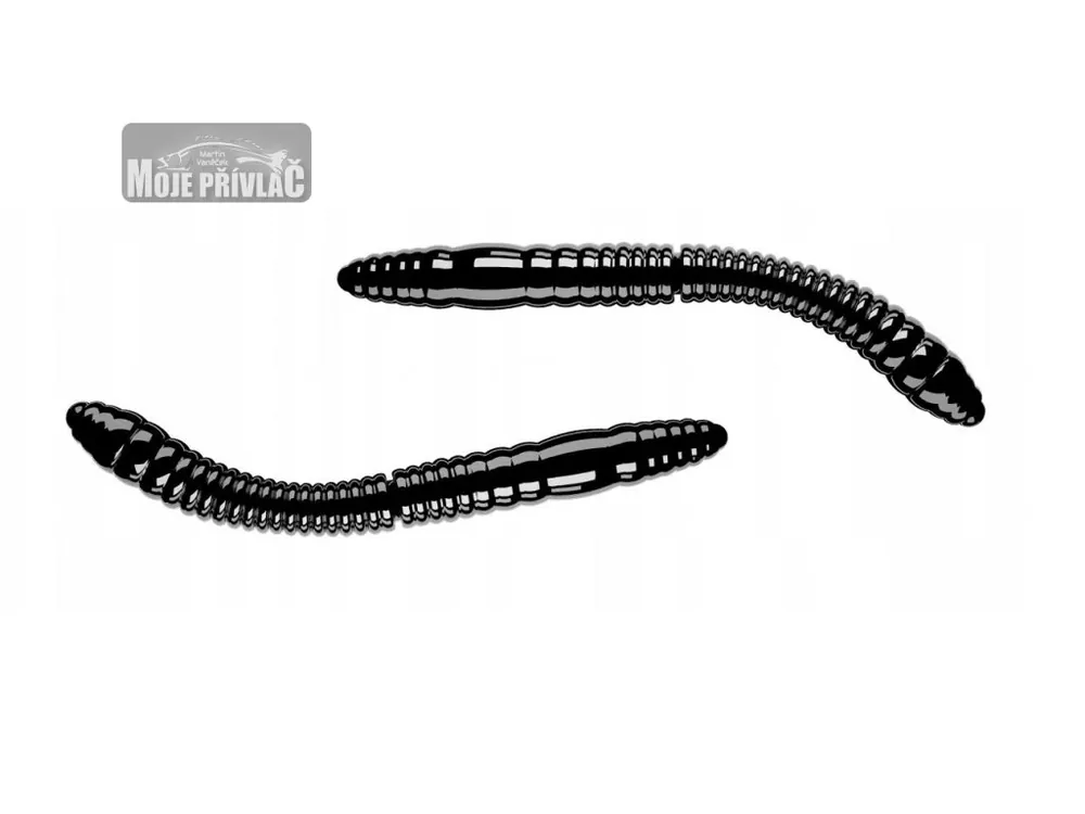 Gumová nástraha Libra Lures Fatty D’Worm Tournament 55 Black 040 (Cheese) – 12ks/bal Koupit Online