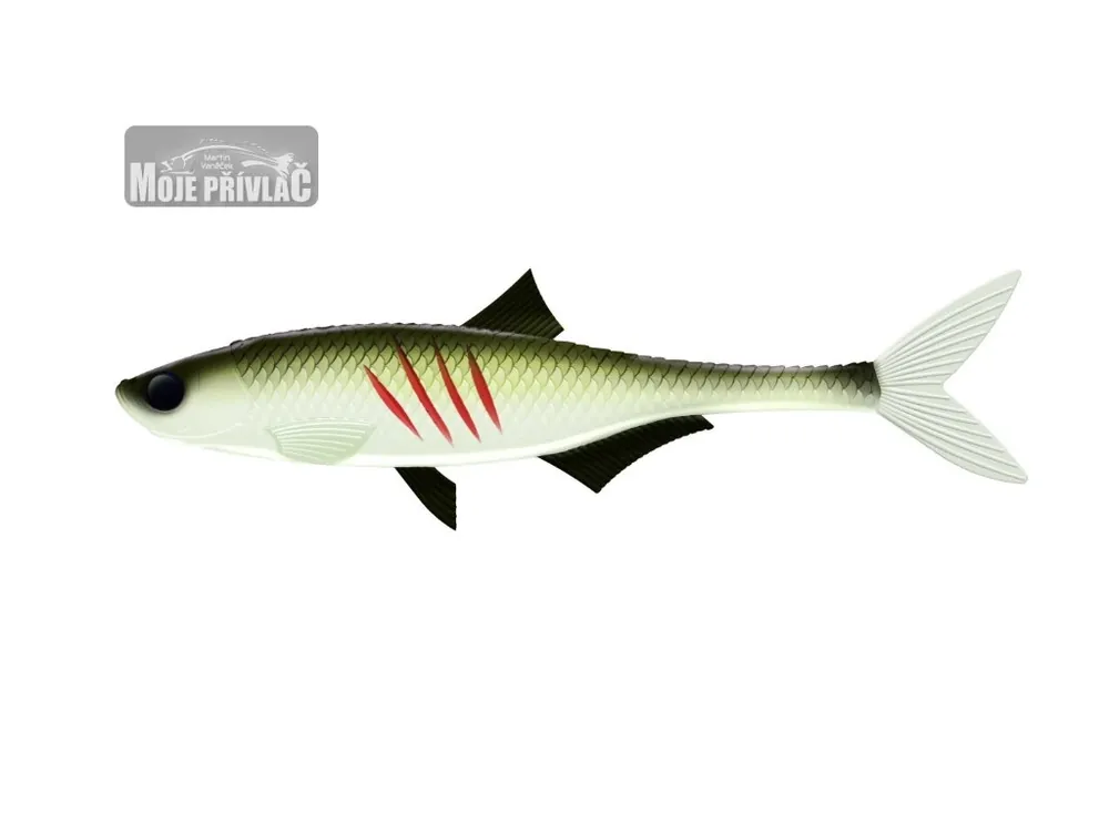 Gumová nástraha Libra Lures Dead Fish 6.7'' 16.7cm - 031 / OLIVE WHITEFISH 2ks Nová Kolekce