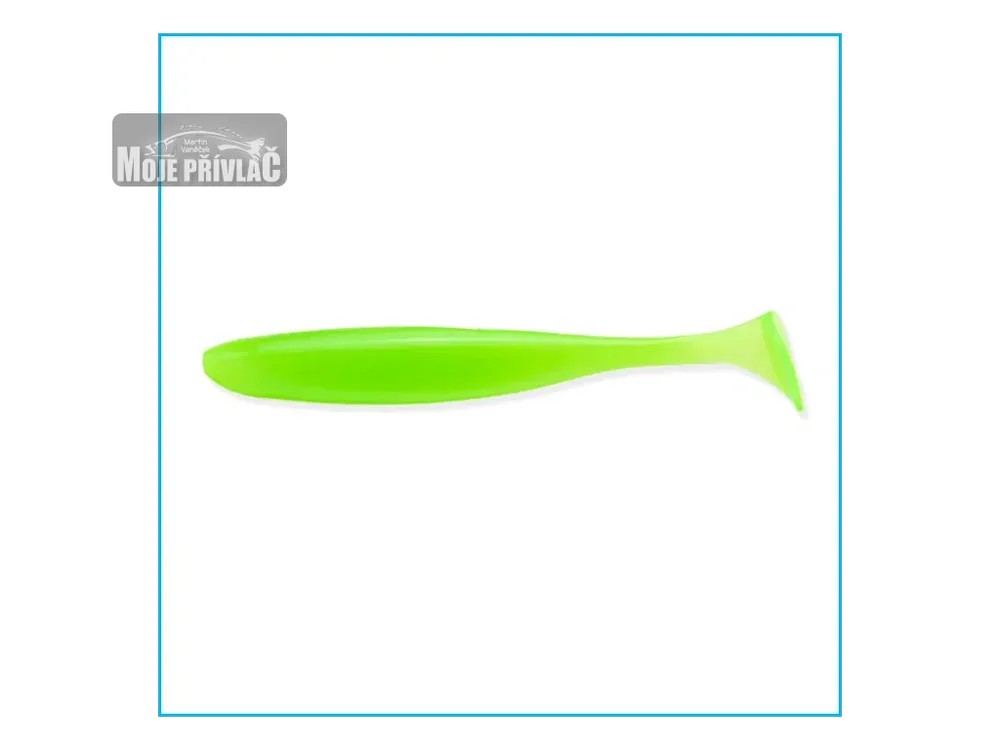 Vrácení Zdarma Gumová Nástraha Keitech Easy Shiner 3,5'' 8,5cm Clear Chartreuse Glow 026S (7ks)