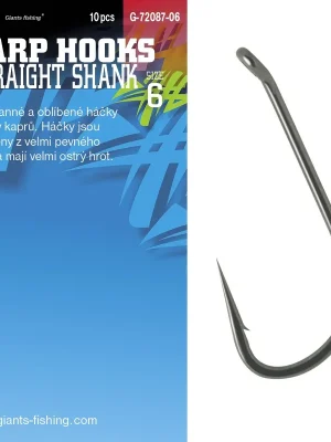 Giants Fishing Háček s očkem Straight Shank Sezónní Sleva