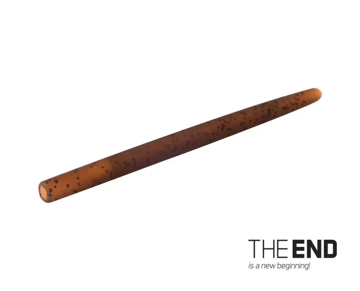 DELPHIN Dlouhá tvrdá gumička proti zamotání THE END / 10ks - 5,5cm / G-ROUND Zlevněný