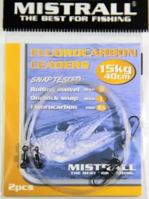 Cenově Výhodný Mistrall Fluorocarbon leaders 40 cm 20 kg