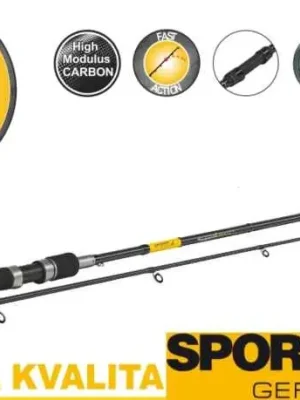 Super Cena Sportex Rybářský prut Black Pearl GT-3 ULR 2,4m 2-8g