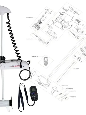 Expresní Doručení Rhino Příďový elektromotor BLX 65 BMR GPS + Zdarma Pouzdro na dálkový ovladač RC Bag!!