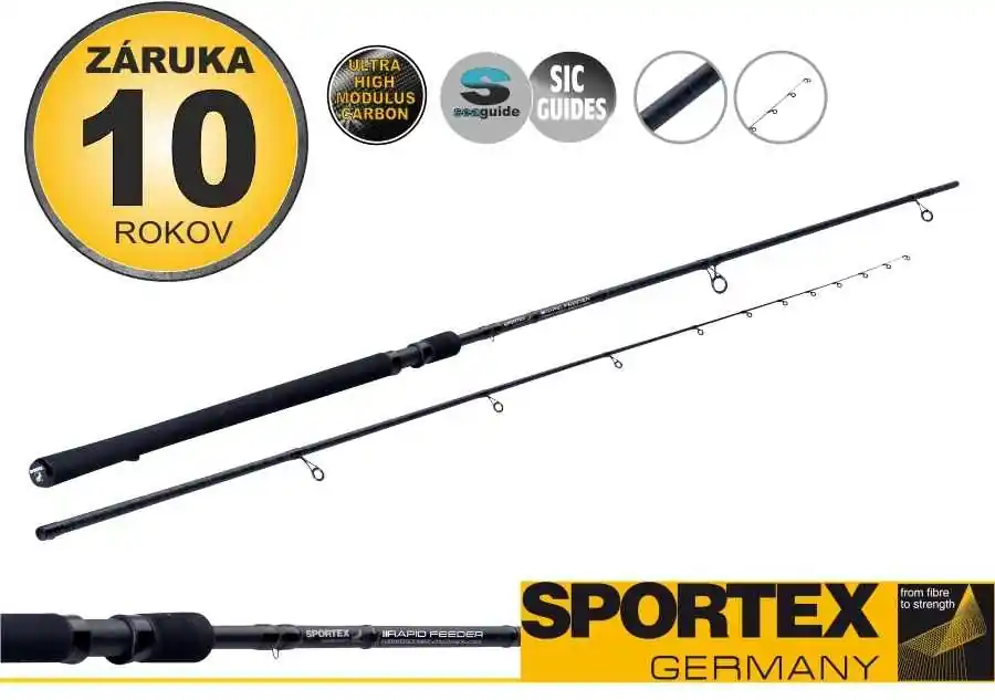 Sportex Rybářský prut Rapid Feeder Medium 3,9m 80-150g 3-díl Nízká Cena