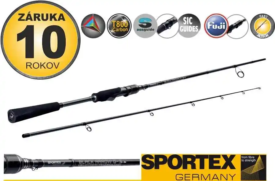 Cenový Hit Sportex Rybářský prut Black Arrow G-3 ultra light 180cm / 0,5-7g
