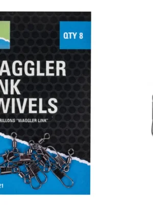 Dokud Zásoby Vydrží Preston Innovations Obratlík s karabinkou WAGGLER LINK SWIVELS