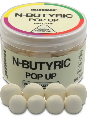 Vysoce Kvalitní Haldorádó N-Butyric Pop Up Big Carp 13/17 mm - N-Butyric Natural
