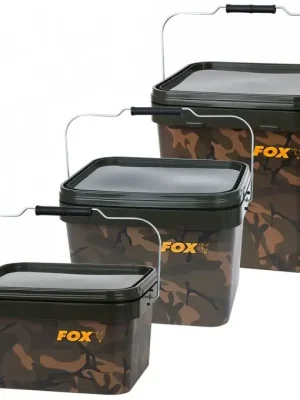 Autentický Fox International Kbelík Camo Square Bucket 17L