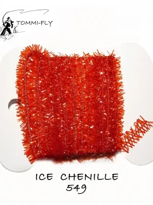 Sleva Tommi Fly ICE CHENILLE 7mm - tmavě červená