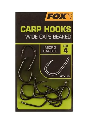 Fox International Háčky Carp Hooks Wide Gape vel. 4 Dokud Zásoby Vydrží