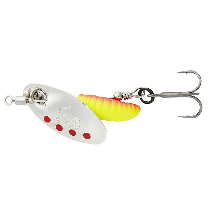 Akční Nabídka Savage Gear Třpytka GRUB SPINNERS #2 5.8G SINKING SILVER RED YELLOW