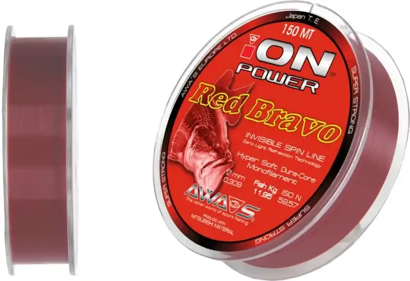 Vrácení Zdarma AWA-S Vlasec ION POWER RED BRAVO - 0,309mm 150m 12,30kg