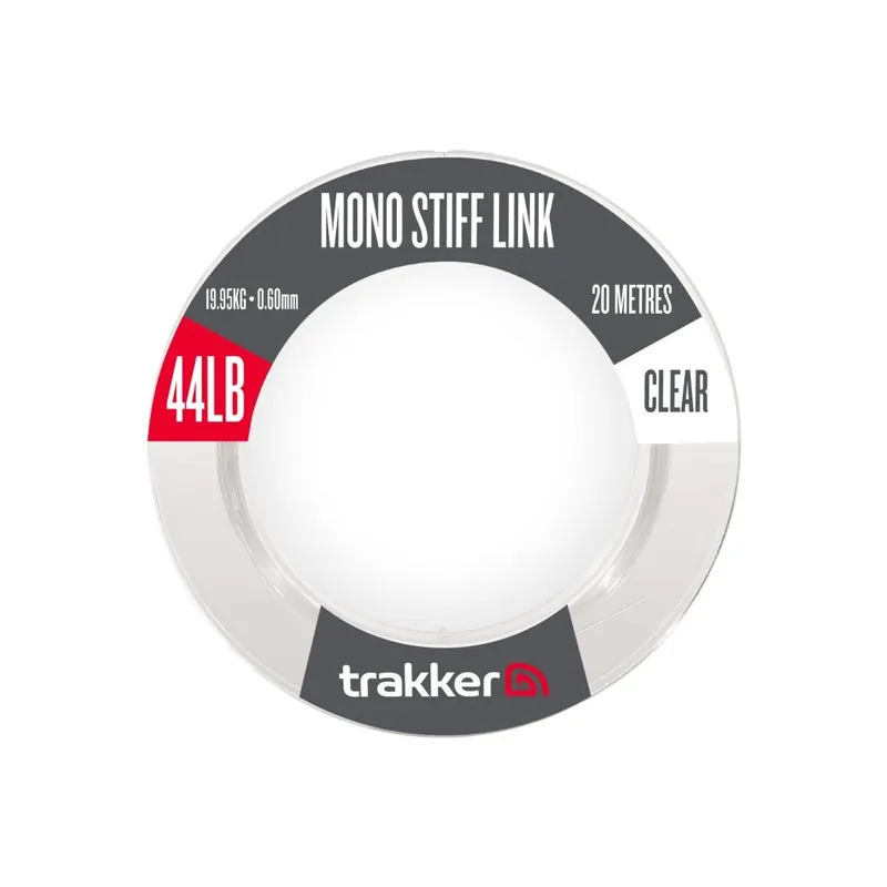 Trakker Products Návazcový vlasec - Mono Stiff Link 44lb, 19,95kg, 0,6mm, 20m Clear Tovární Cena