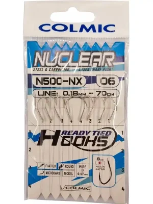 Nejlepší Volba Colmic Hotové návazce Nuclear N500 - NX 70 cm, vel. 18 0,14 mm