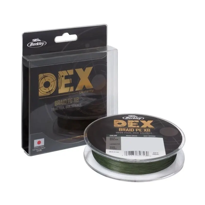 Berkley Šňůra DEX x8 PE 0,06mm 150m 5.4kg Moss Green Pouze Dnes