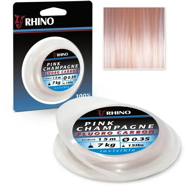 Ihned K Objednání Rhino Pink Champagne Fluoro Carbon 0,28 mm 5 kg 15 m
