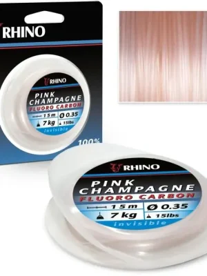 Rhino Pink Champagne Fluoro Carbon 0,45 mm 11 kg 15 m Značkový