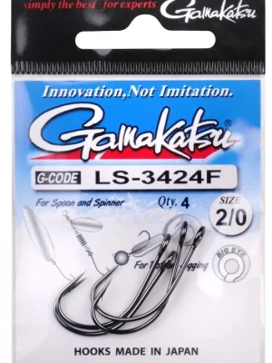 Finální Výprodej Gamakatsu Háčky LS-3424F NEW LABEL HOOKS BLACK 4 8ks
