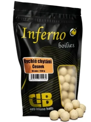 Finální Výprodej Carp Inferno Boilie rychlé chytání Česnek 16mm 250g