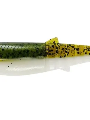 Časově Omezené Savage Gear Gumová nástraha CANNIBAL SHAD B 10CM 9G Olive Hot Orange 1ks