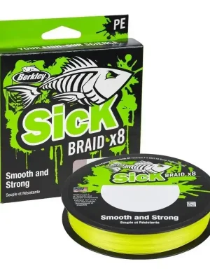 Berkley Šňůra Sick Braid HV Yellow 0.10mm 7,5kg 150m Vysoce Kvalitní