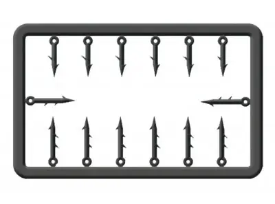 CRALUSSO Plastic Bait Spike Velikost Medium Originální