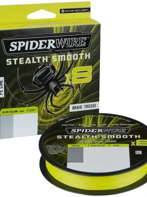Spiderwire Pletená šňůra Stealth Smooth x8 0.15mm 150M 16,5Kg Yellow Sezónní Sleva