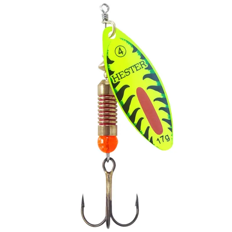 Výhodná Nabídka Hester Fishing Rotační třpytka vel. 2 8 g Willow Green Fire Tiger