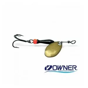 Cenový Hit Jigovky.cz Rotační třpytka CLASSIC 1 - GOLD (black/orange body)