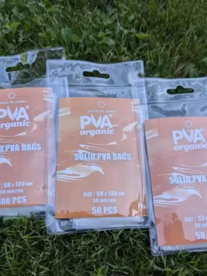 Ověřený PVA Organic PVA sáčky do studené vody - L - Solid PVA bags Cold water 100ks - 60x130mm