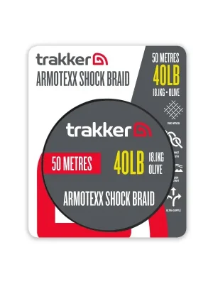 Objednat Nyní Trakker Products Šoková šňůra Armotexx Shock Braid 40lb, 18,1kg, 50m