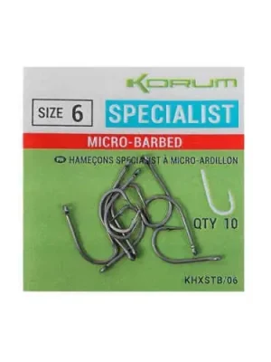 Korum Háčky XPERT SPECIALIST MICRO BARBED HOOKS - SIZE 12 Cenová Bomba