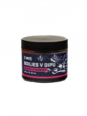 LT Baits Dipované boilies EXTREME STRAWBERRY 20mm 300g Vrácení Zdarma