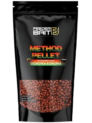 Speciální Cena FeederBait Pellet 4 mm 800 g Patentka Konopí