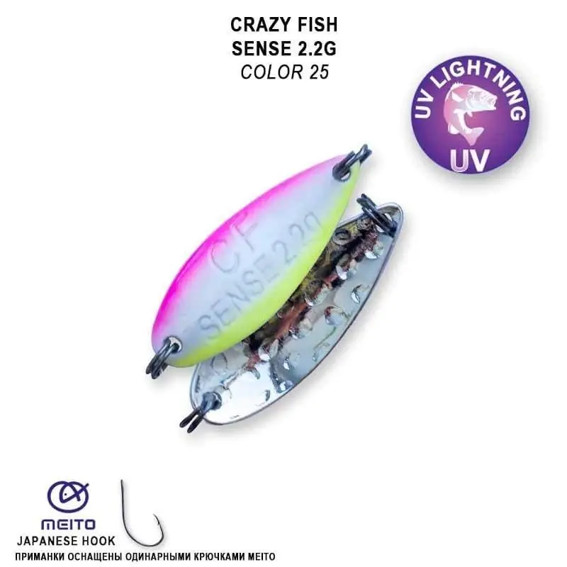 Ověřený Crazy Fish Plandavka Sense 2,2g color 25