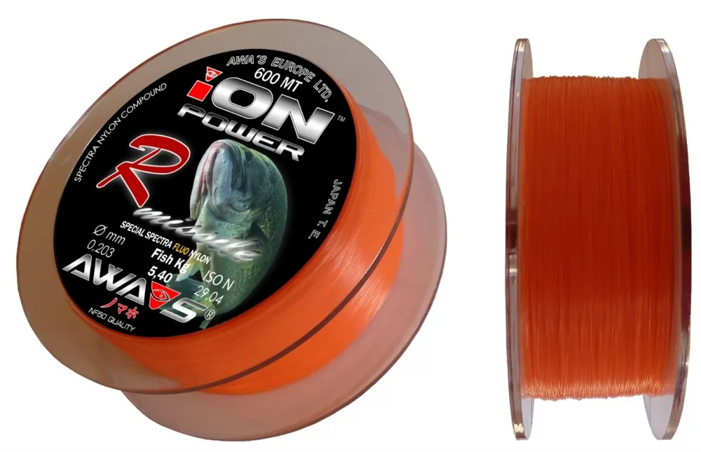 Výhodná Nabídka AWA-S Vlasec Ion Power R-Missile Fluo 600M 0,261mm 8,45kg