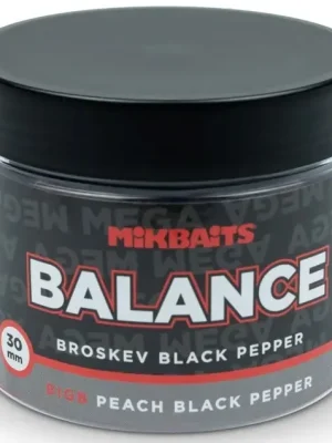 Akce Mikbaits Mega BALANCE 300ml - BigB Broskev Pepř 30mm