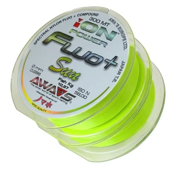 AWA-S Vlasec ION Power Fluo Sun 600m - 2X300M- 0,234mm 7,10 kg Nová Kolekce