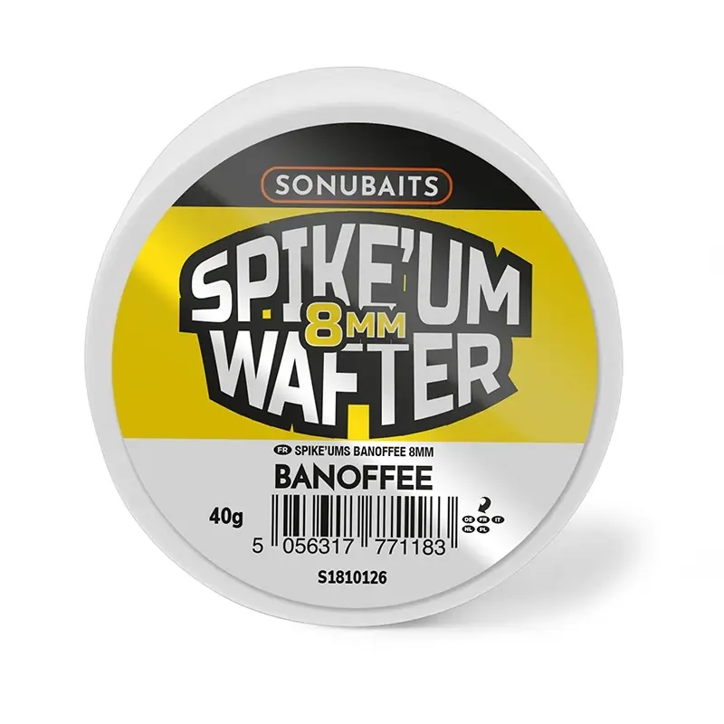Finální Výprodej Sonubaits Spike'um Wafters 8mm 40g Banoffee (banán-karamel)