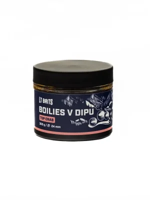 Cenová Bomba LT Baits Dipované boilies TOP CRAB 24 mm 300g